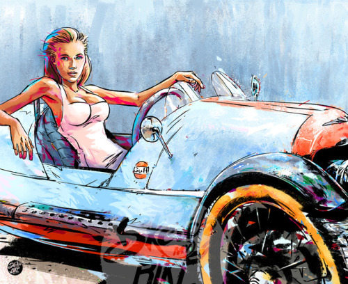 sketchmybike: 3 wheels and a chick