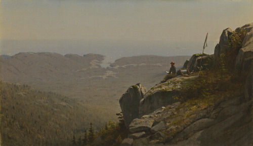 The Artist Sketching at Mount Desert, MaineSanford Robinson Gifford (American; 1823–1880)1864–65Oil 