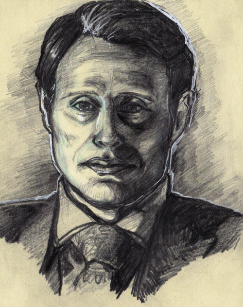 I still kind of hate his face and am not completely happy with it, but at least it looks better than it did last night…=-=;;  Hannibal, your face is so weird. Why.