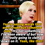 rubyredwisp:  Gwendoline Christie on The Late Late Show with Craig Ferguson (Sept 2) (x)  dommebadwolff23 that tongue *puddle*