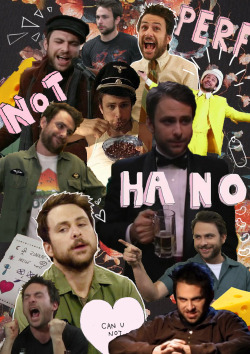 disposablesmile:  i actually finished my first ever ‘tumblr’ collage starring charlie kelly and it’s edited terribly. you are welcome. how much cheese is too much cheese?  
