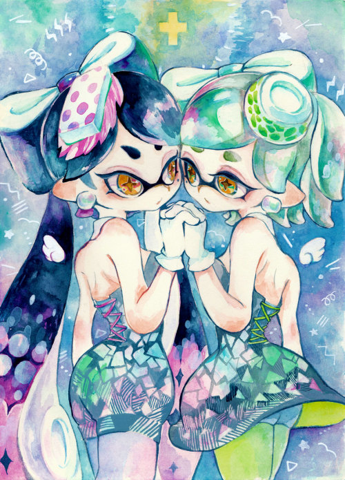hype-kaminari-kun:    X / X / X / X / X / X /                               X /                               X /                               X  Splatoon Artworks By うちゃま on Pixiv  ** Permission was granted by the artist to upload this submission!