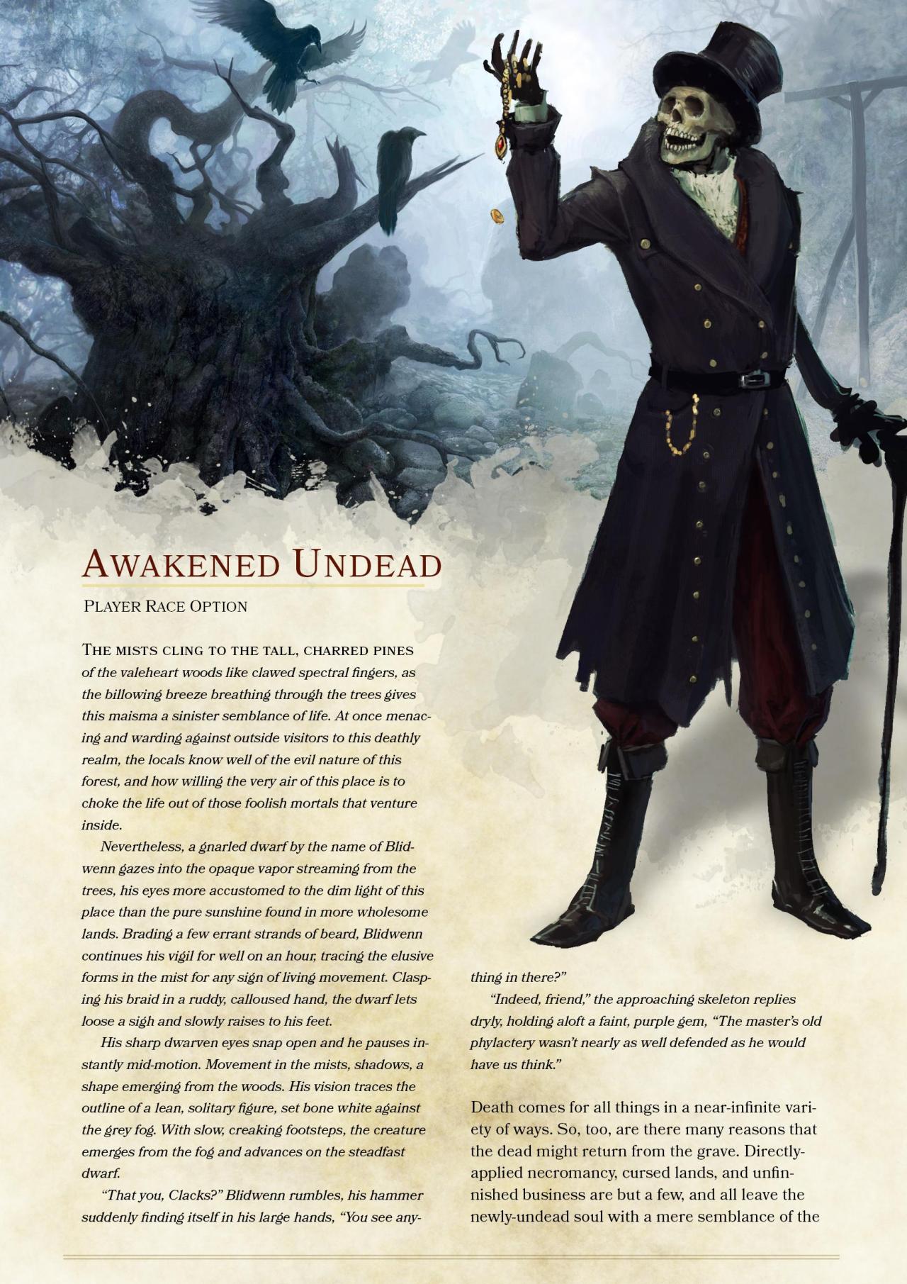 d&d undead player race