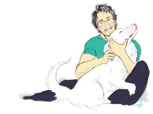 dailymarkipliersketch:  I don’t have word rn. But, i just love the way he smile ! Ed.