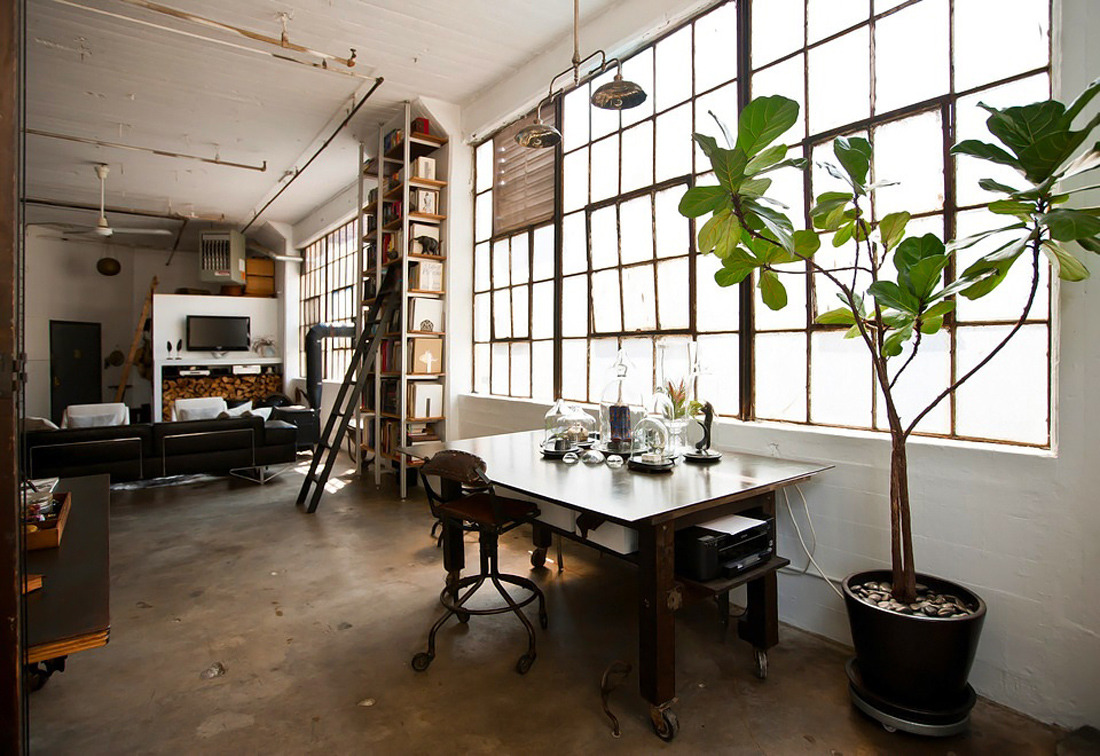 cjwho:  Loft in Brooklyn by Alina Preciado by Dan Gitane This industrial-eclectic