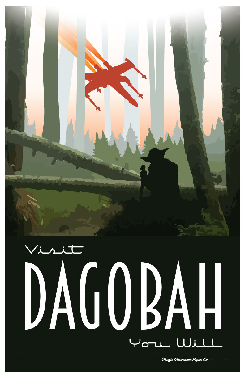 pixalry:  Star Wars Travel Posters - Created by Lindsay Craig Available for sale