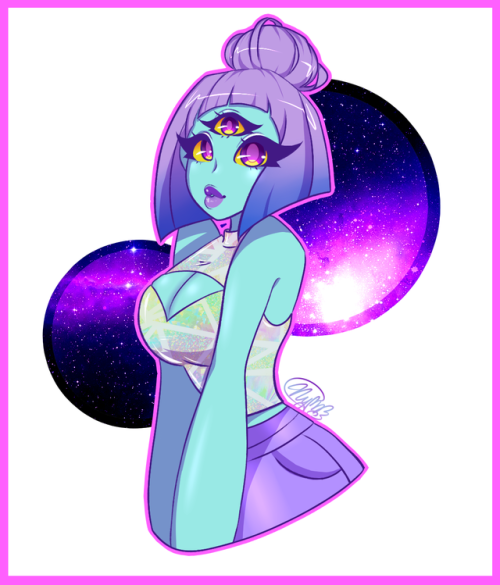 nymphity: First post on here! :DDHere’s a cute alien girl