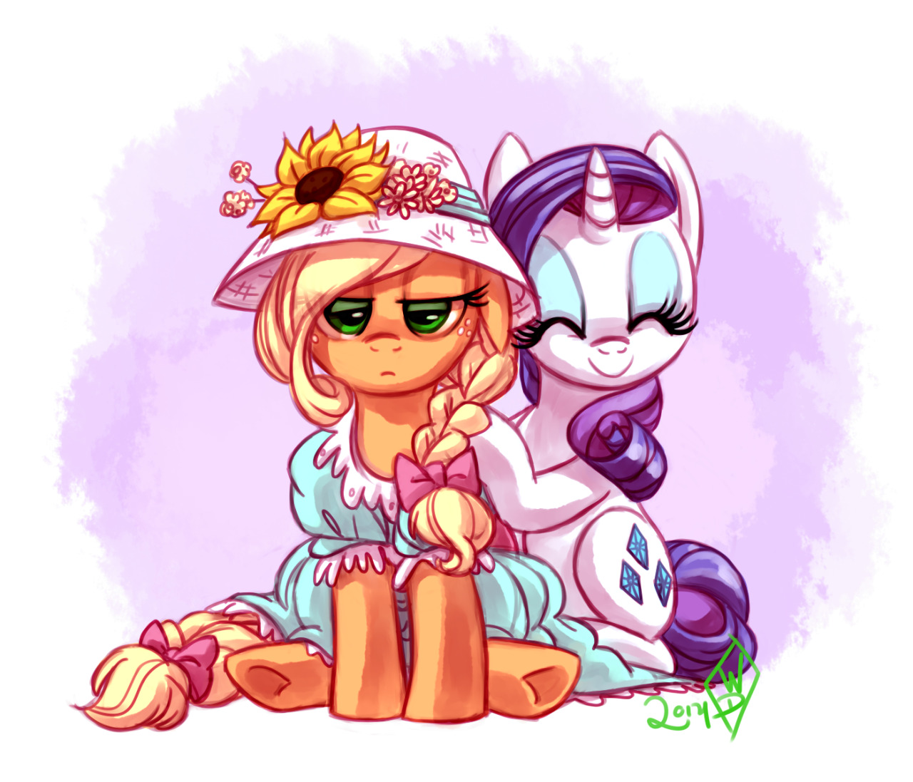 rarijackdaily:  By popular demand: Applejack in couture. &lt;3  X3 &lt;3