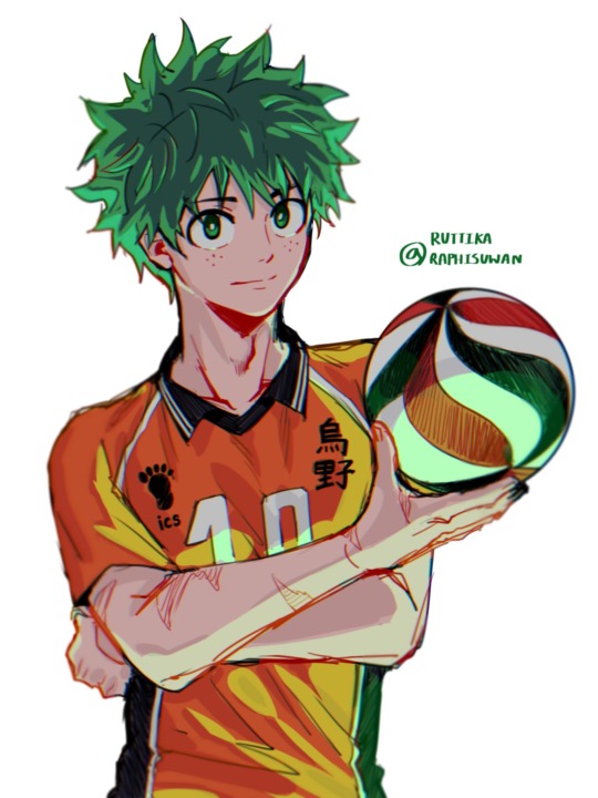 :haikyuu!! X my hero academia cr: @Ruttika_Shin on twt 