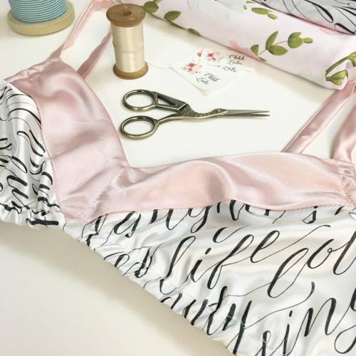 Life… #handmadelingerie #handmadelife #ohhhlulu #lingeriemaker #satin #bralette