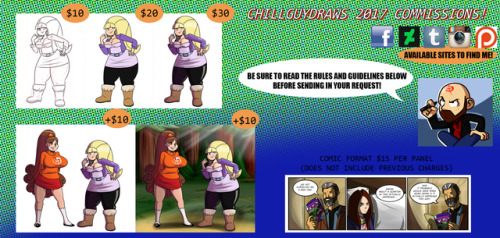 chillguydraws: COMMISSIONS ARE OPEN! It’s been a while since I last opened commissions but I’ve got some extra time as of late. Commissions Rules and Rates Single characters: Rough Sketch - บ Cleaned and colored - ฤ Detailed - ฮ Extra characters