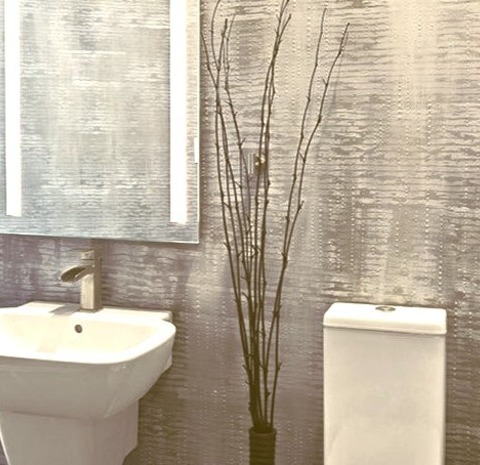 Austin BathroomPowder Room: Modern Powder Room Design