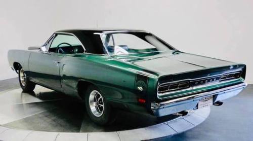 jacdurac:   1969 Dodge Super Bee Scat Trac  N96 Ram Air 2 door Hard Top Factory Paint code V02 Green two tone/mono tone w/ black painted roof  