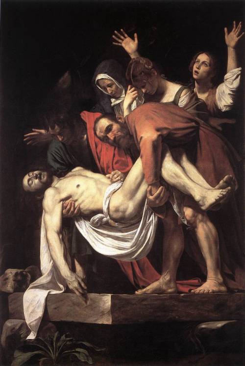artist-caravaggio: Entombment, 1603, CaravaggioMedium: oil,canvas