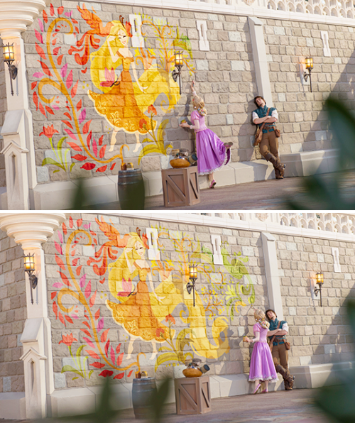 acharmingnotion:  Rapunzel dips into her artistic Disney Side! 