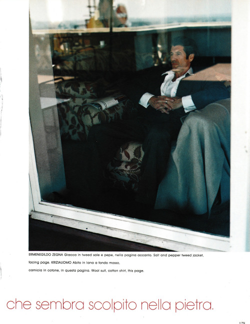 onthecoverofamagazine: Born To Be Wild | L’Uomo Vogue diciembre 1993Fred Ward ~ Foto: Mic