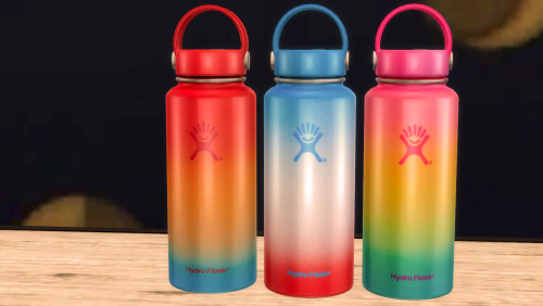 shiresims: Simblreen Day 3: Hydro Flask Decor and Hydro Flask Accessory. This set contains: - Decor 