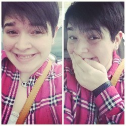 fuckyeahfathaircuts:  I’ve been wanting so long to get a pixie cut but never had the courage to do it. Every time I saw a girl with one I would say “oh my GOD that is so cute I wish I was thinner so I could pull that off!” And then realized… why