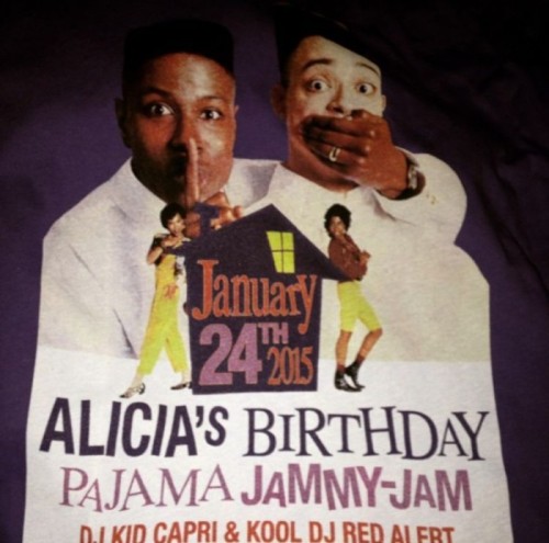 missladylove20:  Alicia Keys Celebrates Her Birthday With A ‘House Party’ Pajama Jammy Jam [ & Epic Dance Off] Those Deans be lovin’ their themed parties!  A few months ago, Alicia Keys surprised hubby Swizz Beatz with a “Coming To America”-themed