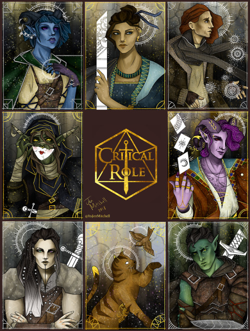 spring-forth-from-my-mind: Finally compiled all my character portraits for season 2 of Critical Role