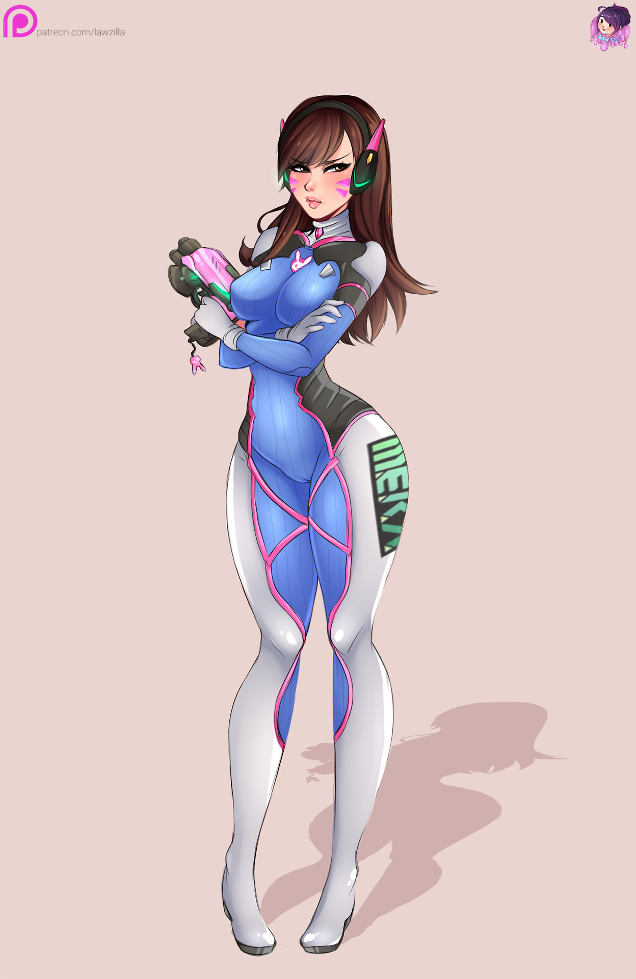 D.Va from Overwatch for TheGameFreak &lt;3 Glad I could draw her, she’s one