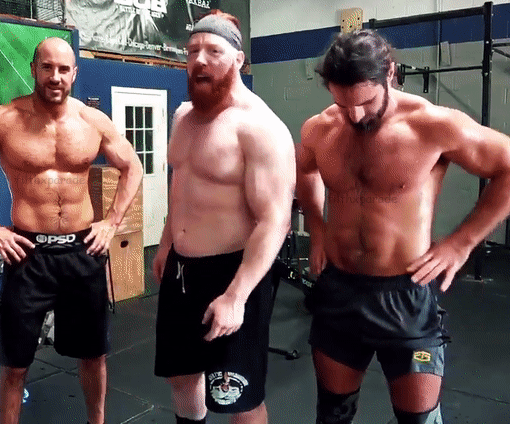 filthxparade:Cesaro, Sheamus, Seth Rollins