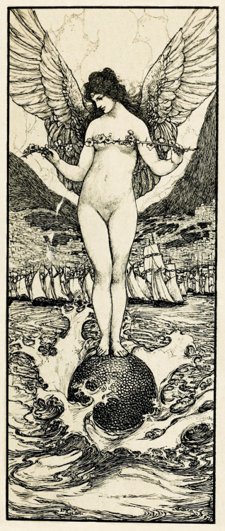 Léon-Victor Solon (1873-1957), &lsquo;Fickle Fortune Changes Clime&rsquo;, &ldquo;Modern Pen Drawing