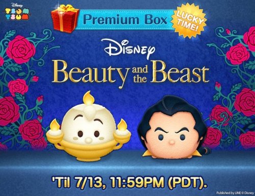 NEW LUMIERE AND GASTON TSUMS!!!  LUCKY TIME TIL 7/13!!!Sorry for the late post!! Good luck!!