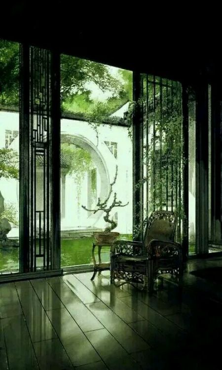 inkjadestudio:Chinese Courtyards by 伊吹鸡腿子Artist’s Weibo: www.weibo.com/p/10030617