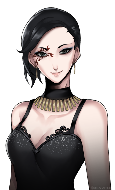 xenvita: New original Death Mark/死印 character: Kanata Eiko A talented pianist with death mark on her right eye. She is also a single mother and her son Kanata Momoha, also receive a death mark. 