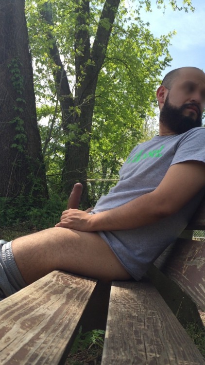 Porn photo exhibitionistic-latin-bear:  Public park