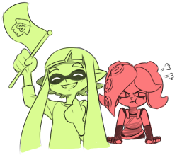 turfwarzine:  Curses! The Octolings started so well being in the lead, and with 3 days to go they’re falling behind !!If you wanna change that apply for Team Octoling! but if you wanna root for them fresh squids, keep Team Inkling strong!3 days left