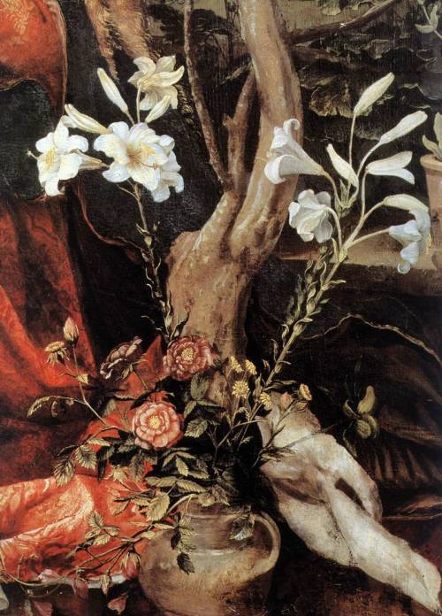 aurumnorthwood:Matthias Grunewald c. 1517-1519, Stuppach Madonna (detail)