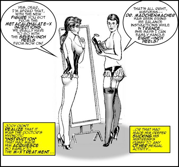 prettysissydani:  Artist unknown, dialogue by me, M-X created by Timothy Reisling