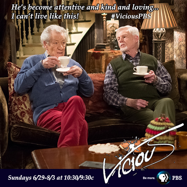 This Sunday, find out what’s causing Freddie’s (Ian McKellen) change in behavior and how Stuart (Derek Jacobi) plans to renew his confidence. VICIOUS “Episode 3” airs 7/13 at 10:30/9:30c on PBS!