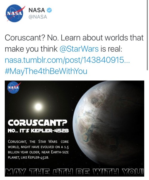 starwarsheckyeah: This is why I love NASA