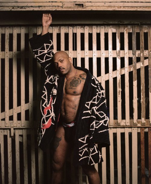 Ouroboros chenille denim robe One of a kind for now. Matching undies coming summer www.prettysnake.c