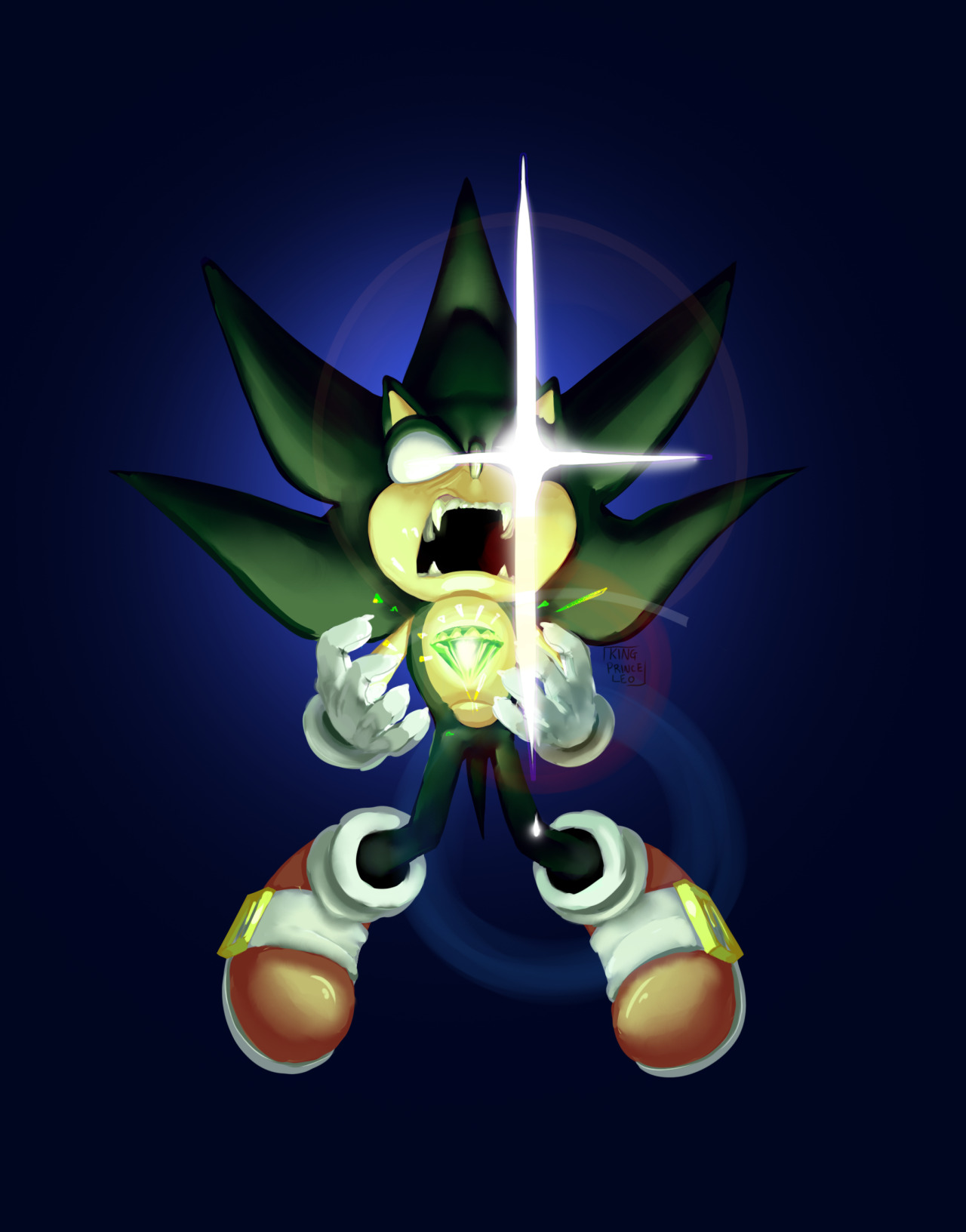 Dark Sonic by leoooDH -- Fur Affinity [dot] net