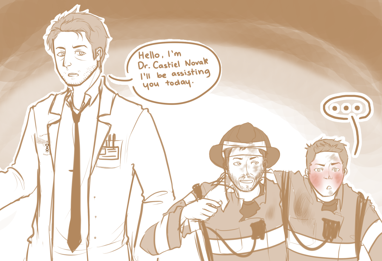 vinnie-cha:  Dean is a fireman who is purposely careless so that he can have an excuse