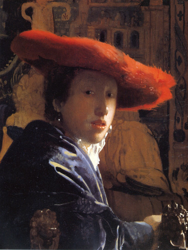Girl with the red hat, 1667, Johannes VermeerMedium: oil,canvas