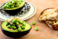 in-my-mouth:  Edamame and Toasted Coconut