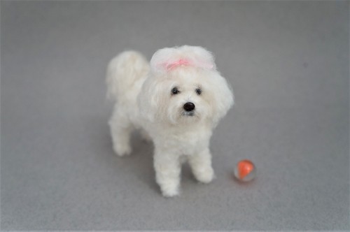  A needle felted senior Maltese based on the inset image.  Have a great weekend!