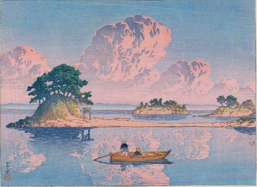 Kawase Hasui, Tsukumojima in Shimabara, from the series Selected Views of Japan (Nihon fūkei senshū)