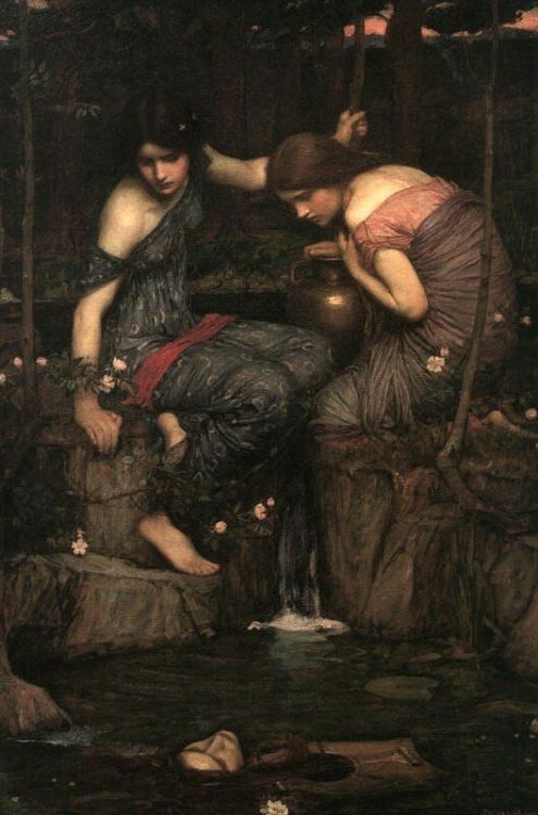 artist-waterhouse: Nymphs Finding the Head of Orpheus, 1900, John William WaterhouseMedium: oil,canv