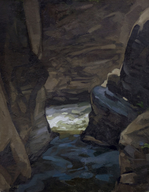 Fun angle in Ausable Chasm- painting available and for sale.Patreon.Shop.