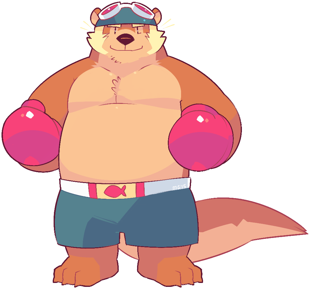 greenendorf:  A currently unnamed boxing otter. Not 100% sure on the colour scheme
