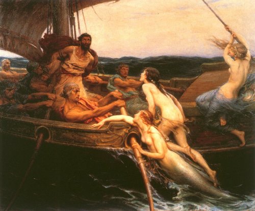 Odysseus and the Sirens ~ by Leon Auguste Adolphe Belly&hellip;