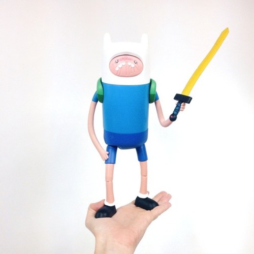 Toy a day. Adventure Time super posable Finn with changing faces. #toy #toyaday #collection #adventuretime #finn
