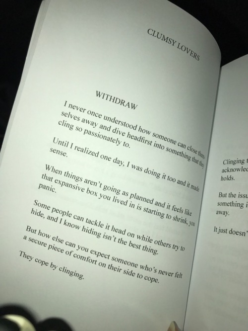 From My Book, Clumsy Lovers!