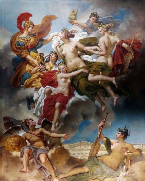 splattercast: The Nymphs from Parthenope. 1830. Charles Meynier. French. 1768-1832.